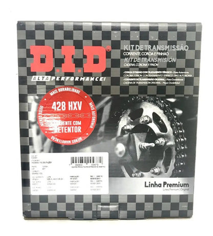 Kit Relação DID Premium com Retentor Yamaha Fazer 250 2006 a 2017 428 132L 45/15T