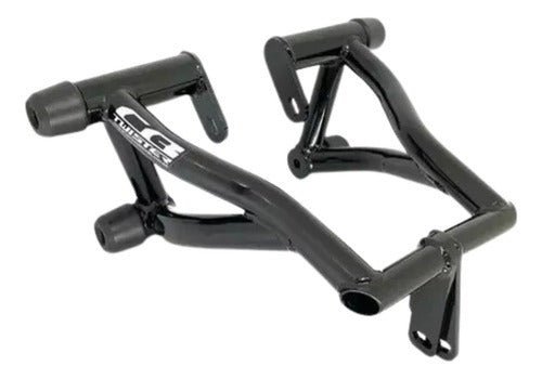 Protetor de Motor Stunt Race Cage Honda Cb 250f Twister 2016 em diante Preto Brilhante