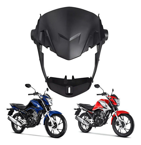 Carenagem do Farol Frontal Paramotos Honda Cg 160 Titan 2022 a 2025 Preto