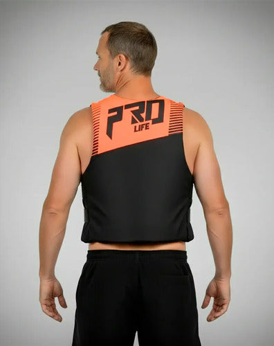 Colete Salva Vidas Homologado Marinha Prolife N1 Nylon Laranja G2