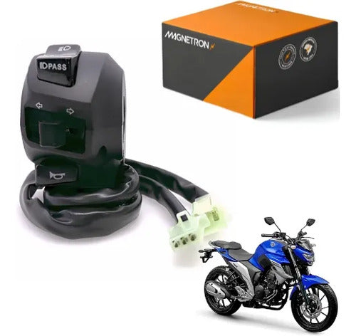 Interruptor do Farol com Seta Magnetron Yamaha Lander 250 2020 a 2023 Fazer Fz25 250 2018 a 2021