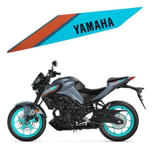 Adesivo da Rabeta Lateral Esquerda Yamaha Mt-03 2023 a 2024 Verde