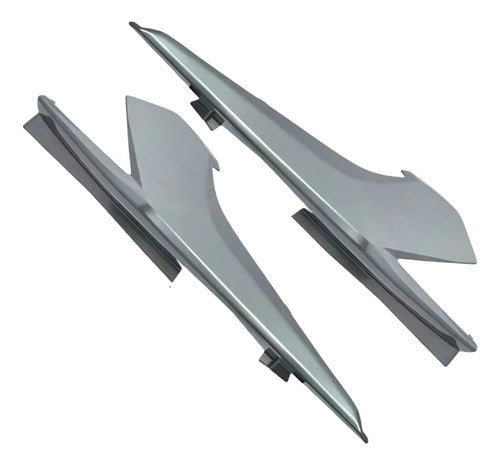 Kit Rabeta Lateral Completa Paramotos Honda Cg 160 Titan 2016 a 2024 Prata Iron Nail