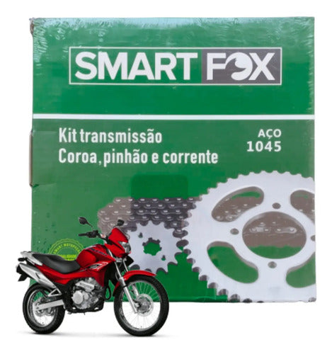 Kit Relação Smartfox sem Retentor Honda Nx 400 Falcon 1999 a 2008 520H 106L 40/15T