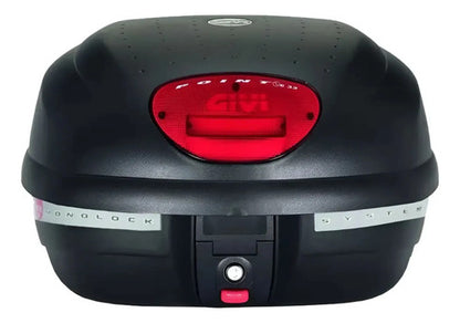 Bauleto Baú Traseiro Givi E33N Point Monolock 33 Litros Lente Vermelha