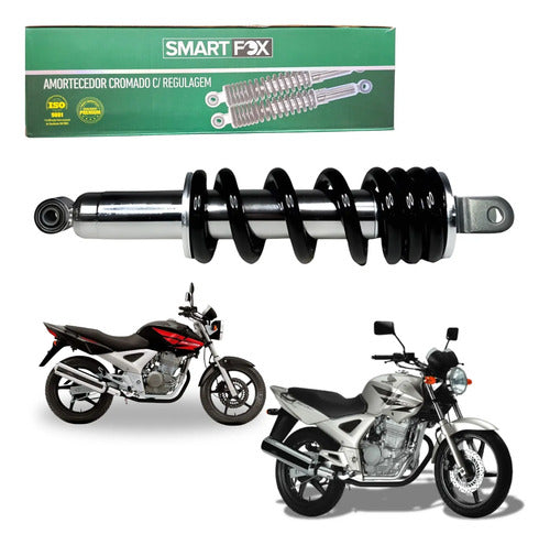 Amortecedor Traseiro Central Pro-Link Smartfox Honda Cbx 250 Twister 2001 em diante Cromado