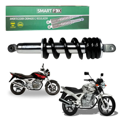 Amortecedor Traseiro Central Pro-Link Smartfox Honda Cbx 250 Twister 2001 em diante Cromado