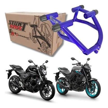 Protetor de Motor Stunt Race Cage Yamaha Mt-03 2016 a 2025 Azul Metálico