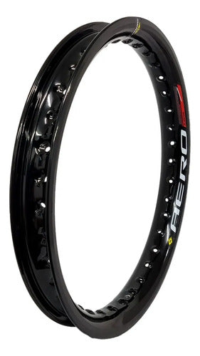 Aro de Roda Traseira Aero Slim Monaco Yamaha Lander 250 Honda Xre 300 18x80 2.50 Preto Brilhante