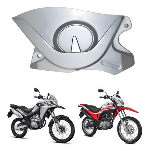 Tampa do Pinhão Paramotos Honda Bros 160 2015 a 2024 Xre 190 2016 a 2024 Prata