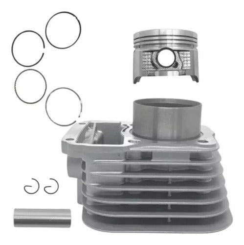 Kit Cilindro Pistão e Anéis Smartfox Honda Cg 125 Titan Fan 2002 a 2008