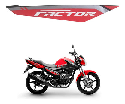 Adesivo da Tampa Lateral Direita Yamaha Factor 150 2024 Vermelho