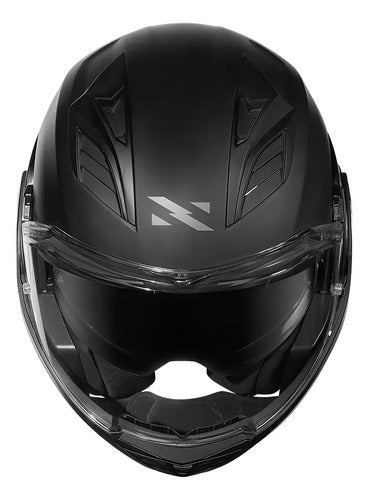 Capacete Escamoteável Norisk Avenger Solid com Óculos Solar Interno Preto Fosco Tamanho 58/M