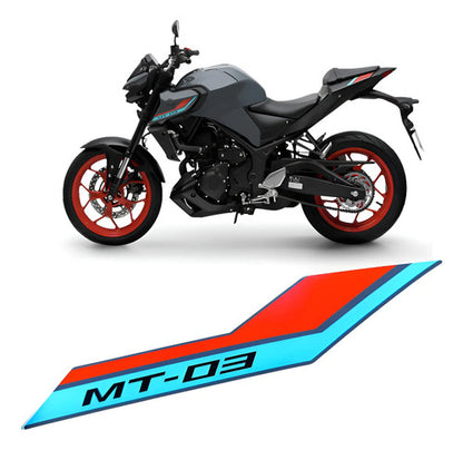 Adesivo da Aba do Tanque Esquerda Yamaha Mt-03 2022 Cinza