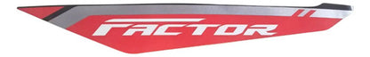 Adesivo da Tampa Lateral Esquerda Yamaha Factor 150 2024 Vermelho