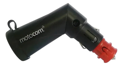 Carregador de Celular USB Duplo Motocom MT102 Plug DIN Hella 12V/24V