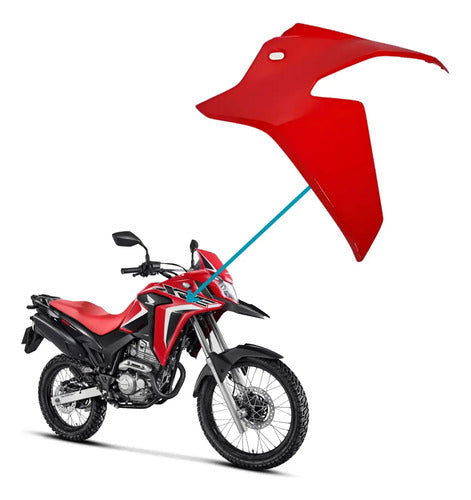 Par de Aletas Abas do Tanque Paramotos Honda Xre 300 2019 em diante Vermelho