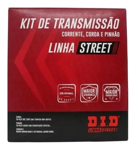 Kit Relação DID Premium com Retentor Yamaha Fazer Fz25 250 2018 em diante 428HXV 136L 46/15T