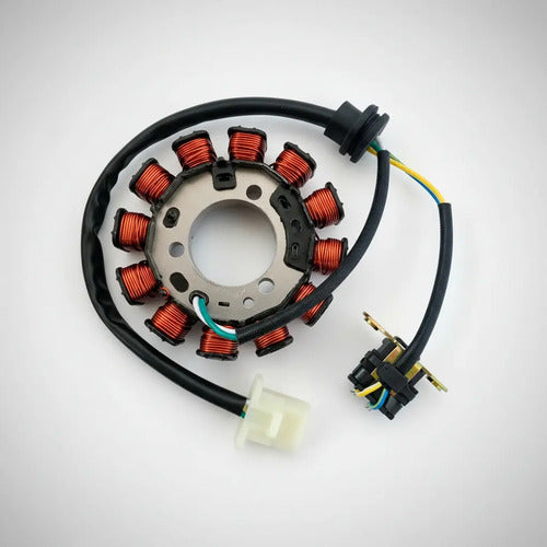 Magneto Estator com Bobina de Pulso Smartfox Honda Bros 150 2009 a 2014