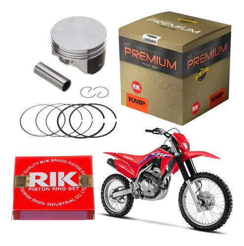 Kit Pistão com Anéis KMP Premium Honda Cb 250f Twister 2016 a 2022 Crf 250f 2019 a 2025 0,50 mm