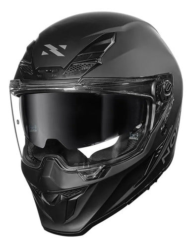 Capacete Norisk Rock Solid com Óculos Solar Interno e 2 Viseiras Preto Fosco