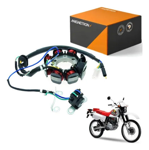 Magneto Estator com Bobina de Pulso Magnetron Honda Cg 125 Titan 2002 Xlr 125 2001 a 2002