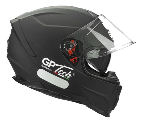 Capacete GP Tech Ultra SV Solid com Óculos Solar Interno Preto Fosco