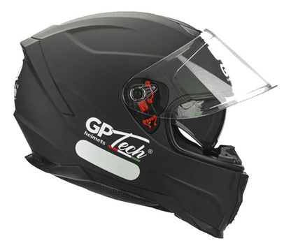 Capacete GP Tech Ultra SV Solid com Óculos Solar Interno Preto Fosco