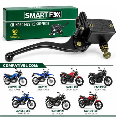 Cilindro Mestre de Freio Dianteiro Smartfox Yamaha Factor Xtz 125 Fazer Factor 150 Fazer Lander 250