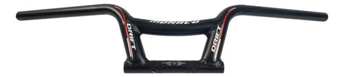 Guidão Drift Baixo Monaco Universal Preto Brilhante