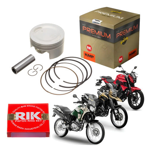 Kit Pistão com Anéis KMP Premium Yamaha Fazer Lander Ténéré 250 0,75 mm