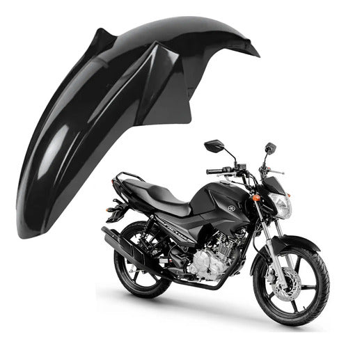Paralama Dianteiro Paramotos Yamaha Factor 125 Fazer Factor 150 Preto Brilhante