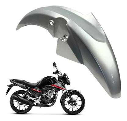 Paralama Dianteiro sem Suporte Paramotos Honda Cg 160 Titan Fan 2022 a 2024 Prata