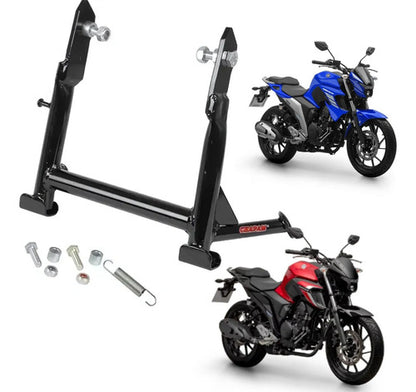 Cavalete Central Chapam Yamaha Fazer Fz15 150 2023 a 2025 Fz25 250 2018 a 2025 Preto Brilhante