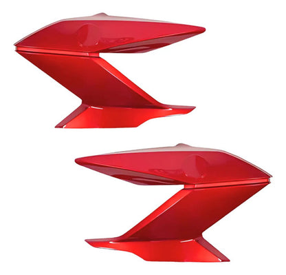 Par de Guias de Ar Abas do Tanque Paramotos Yamaha Fazer 150 2014 a 2024 Vermelho Metálico