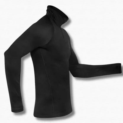 Blusa Térmica Segunda Pele Curtlo Thermoskin com Gola Masculina Preto