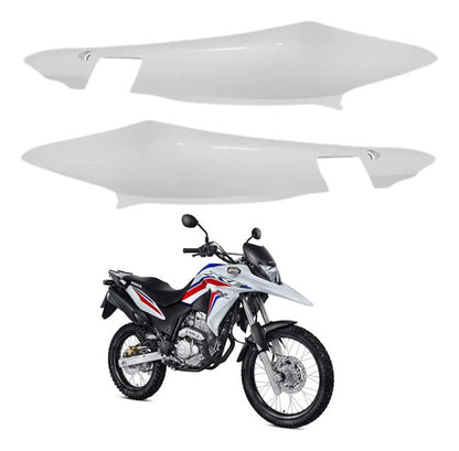 Par de Rabetas Laterais Paramotos Honda Xre 300 2016 a 2018 Branco