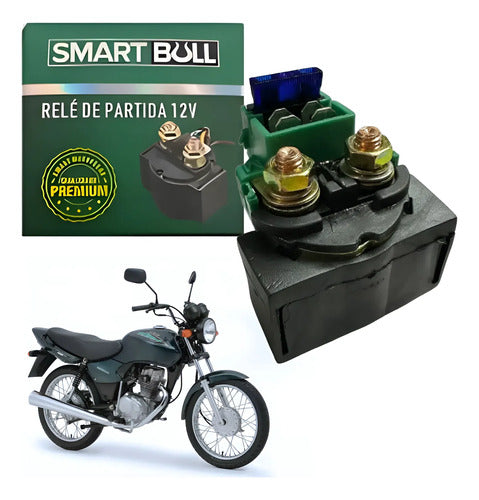 Relé de Partida Smartfox Honda Cg 125 Titan Nx 150 Cbx 150 Aero Nx 200 Yamaha Fazer 150 12V