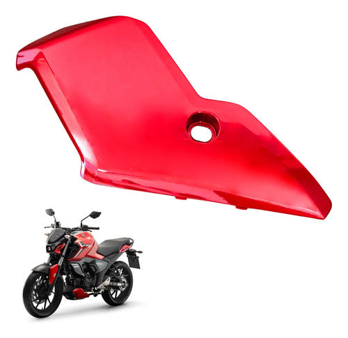 Spoiler do Motor Esquerdo Yamaha Fazer Fz15 150 Fz25 250 2025 em diante Vermelho Metálico