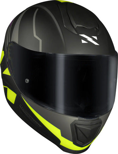 Capacete Norisk Razor Full Preto Amarelo Fosco