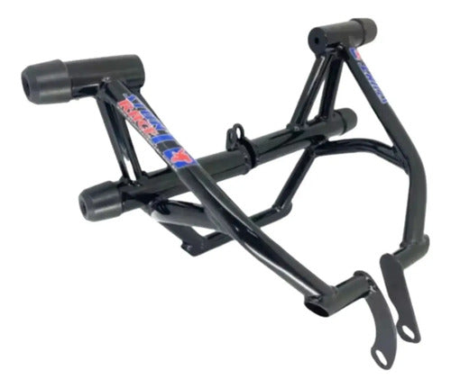 Protetor de Motor Stunt Race Street Cage Yamaha Factor 125 Fazer Factor 150 Preto Brilhante