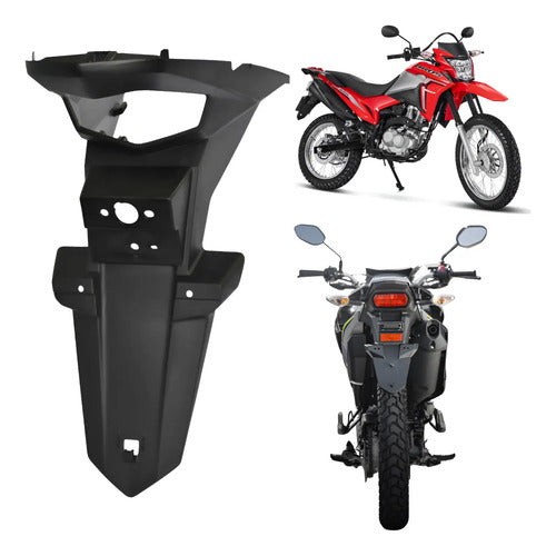 Paralama Traseiro Suporte de Placa Paramotos Honda Bros 160 2016 a 2022