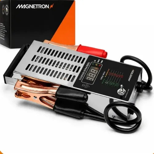 Testador de Bateria Digital com Display LED Magnetron Universal Carga de 100A