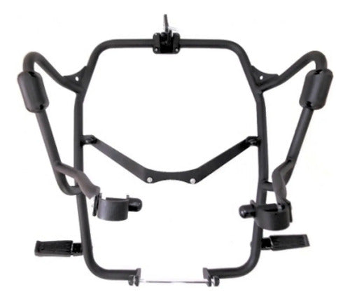 Protetor de Motor com Pedaleira Chapam Yamaha Ténéré 250 2011 a 2018 Preto Fosco