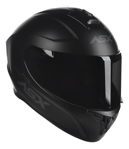 Capacete ASX Draken Solid Preto Fosco