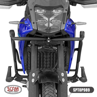 Protetor de Motor com Pedaleira Scam Yamaha Ténéré 700 2026 em diante Preto Fosco