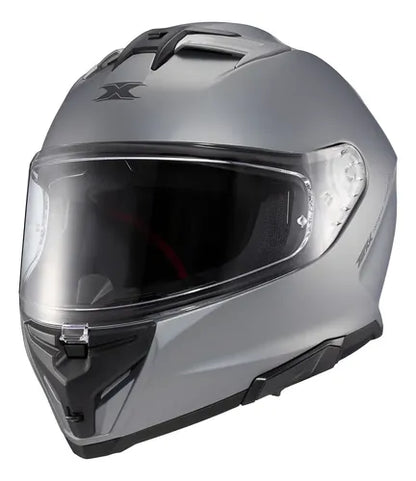 Capacete Texx Kaiman Solid com Óculos Solar Interno Cinza Fosco Tamanho 62