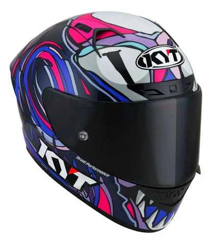 Capacete KYT NZ-Race Enea Bastianini com Spoiler Roxo Brilhante