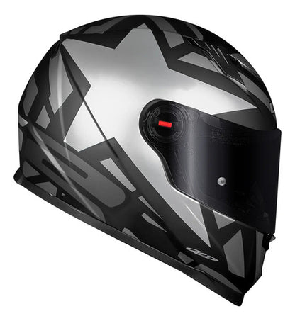 Capacete LS2 FF358 Starwar Preto Prata Fosco
