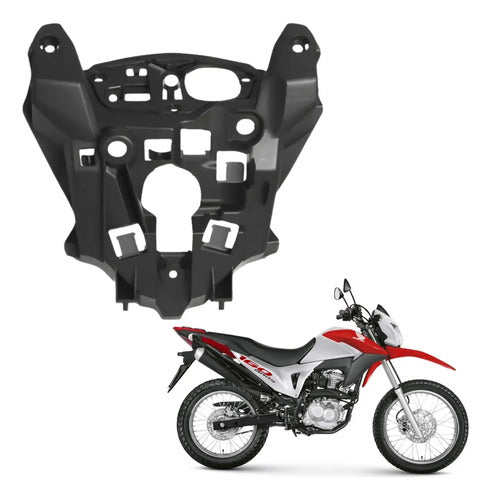 Carenagem Interna do Farol Paramotos Honda Bros 160 2015 a 2017 Preto